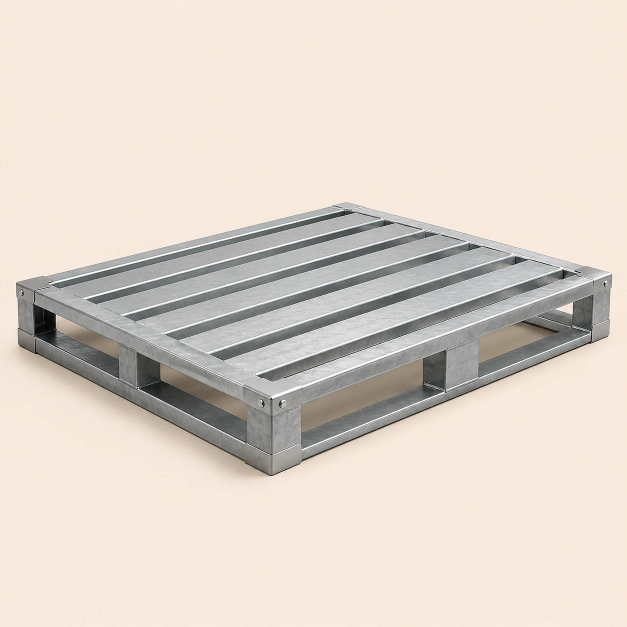 Industrial steel pallet for cage pallets, ASRS pallets and warehouse material handling solutions
