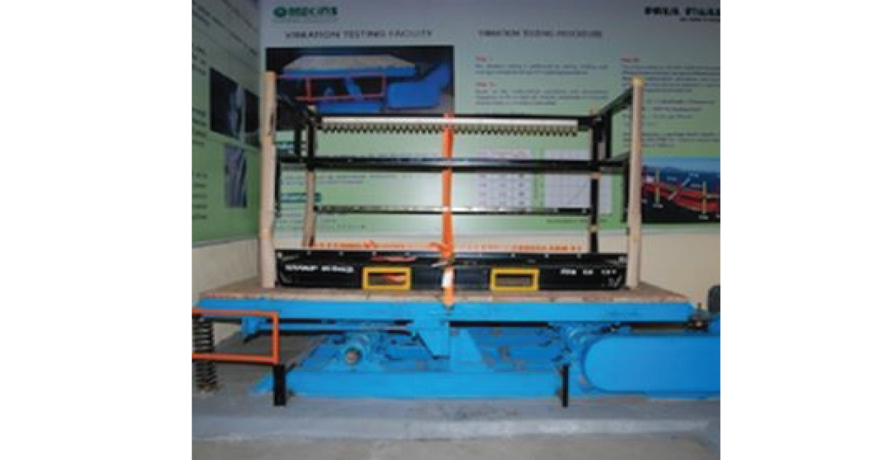 Equipment for vibration testing and performance analysis of industrial components