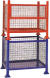 Wire Mesh Pallets with Stacking Legs - Image