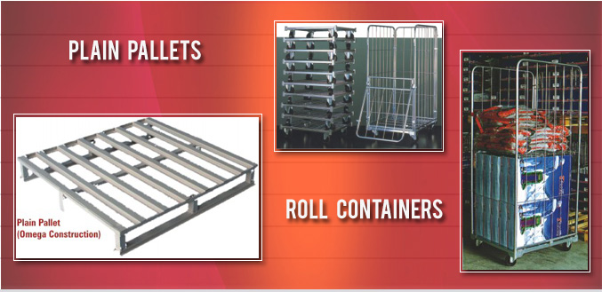 Plain Pallet & Roll Containers