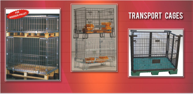 Wire Mesh Pallets Transport Cages - Images