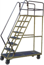 Warehouse Mobile Ladder Trolley Image